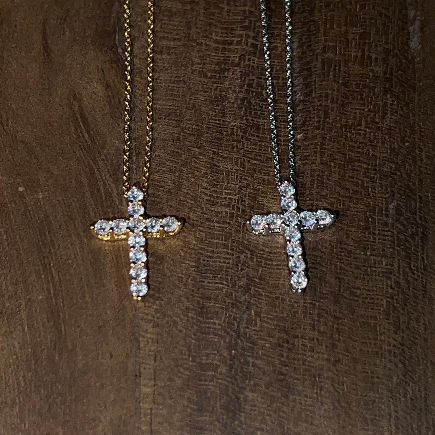 Crystal Clear Cross ~ Necklace