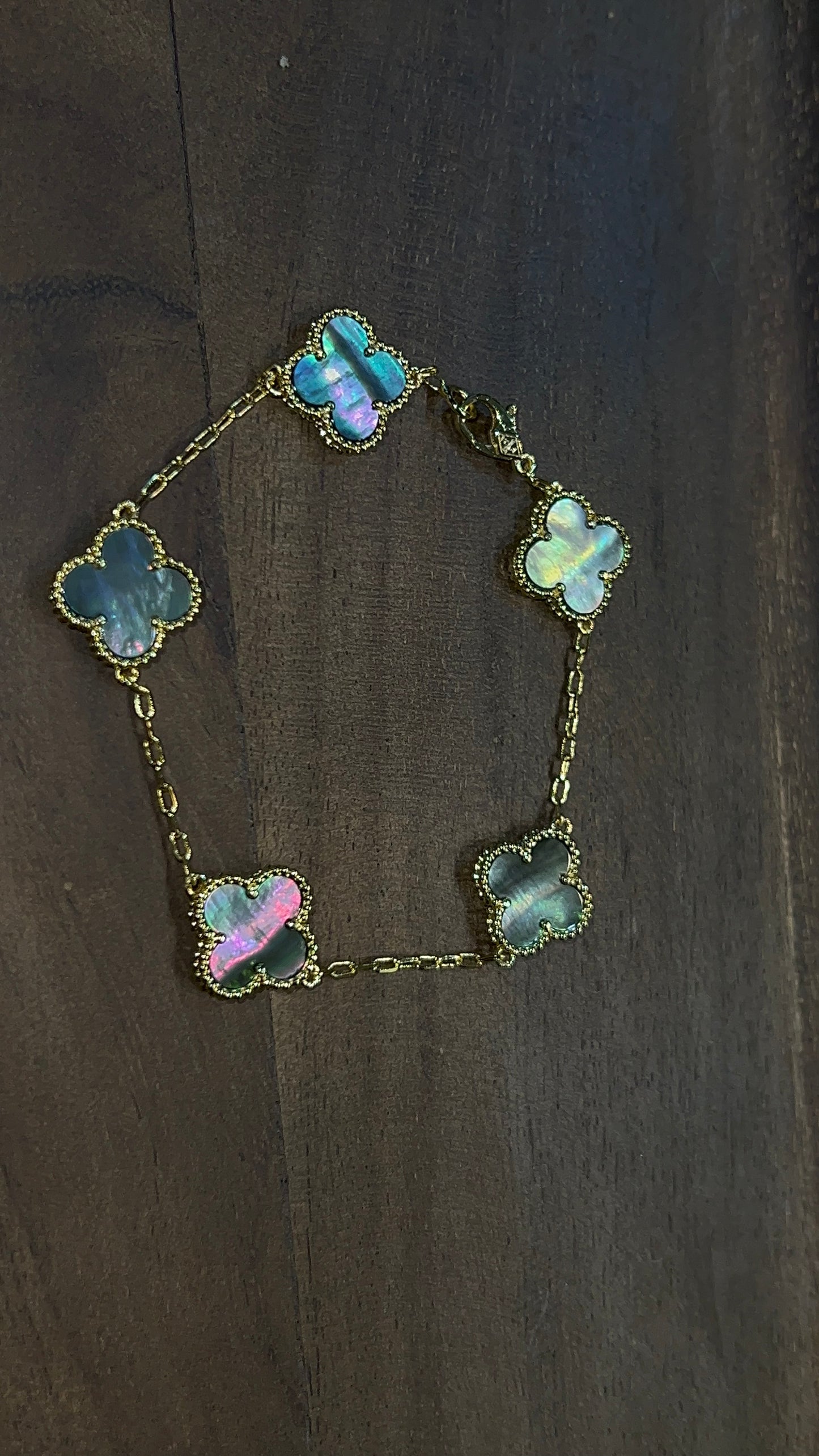Zuri Clover Bracelet ~ Gold