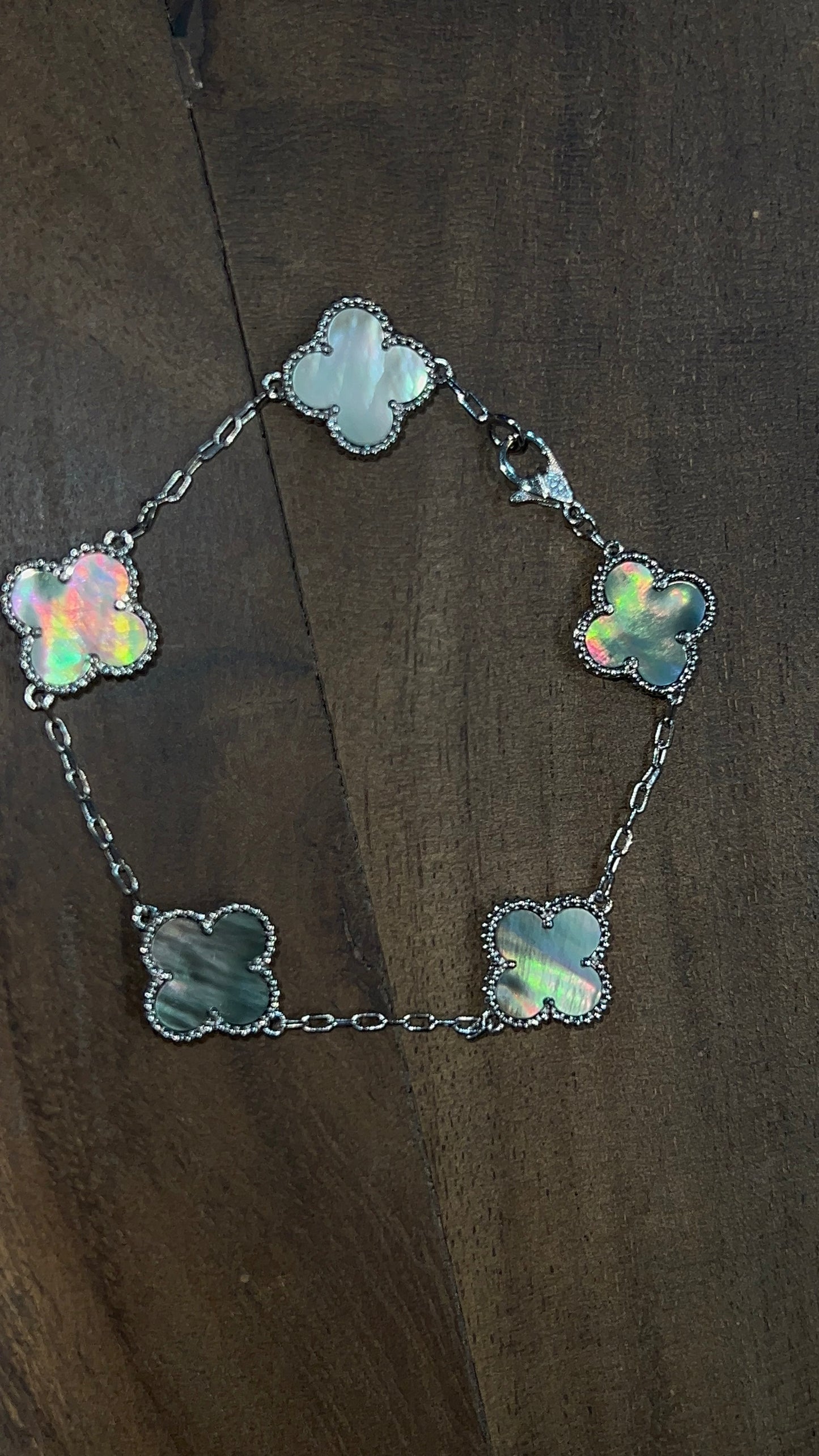 Zuri Clover Bracelet ~ Silver