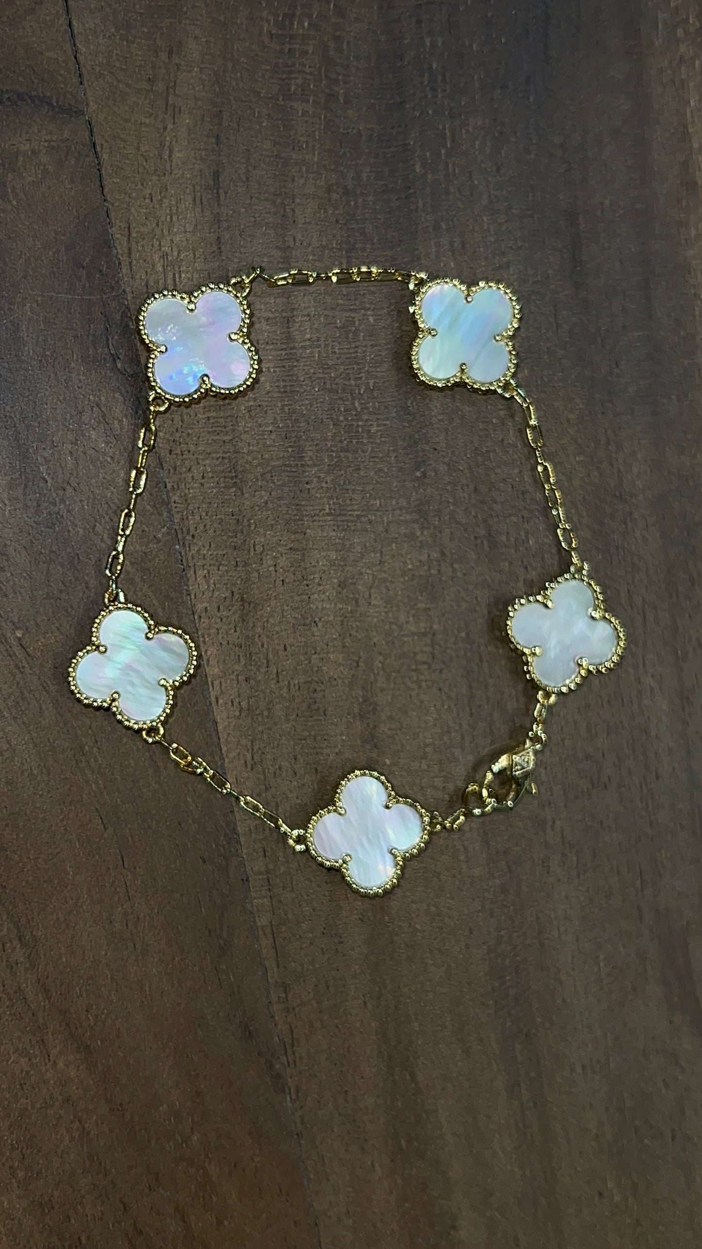 Zuri Clover Bracelet ~ Gold