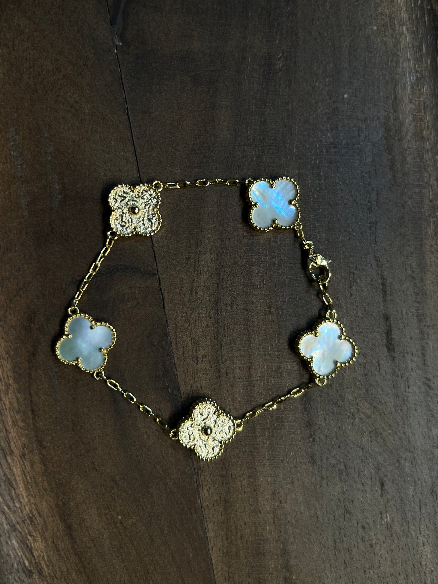 Demi Clover Bracelet ~ Iridescent (Multicolor)