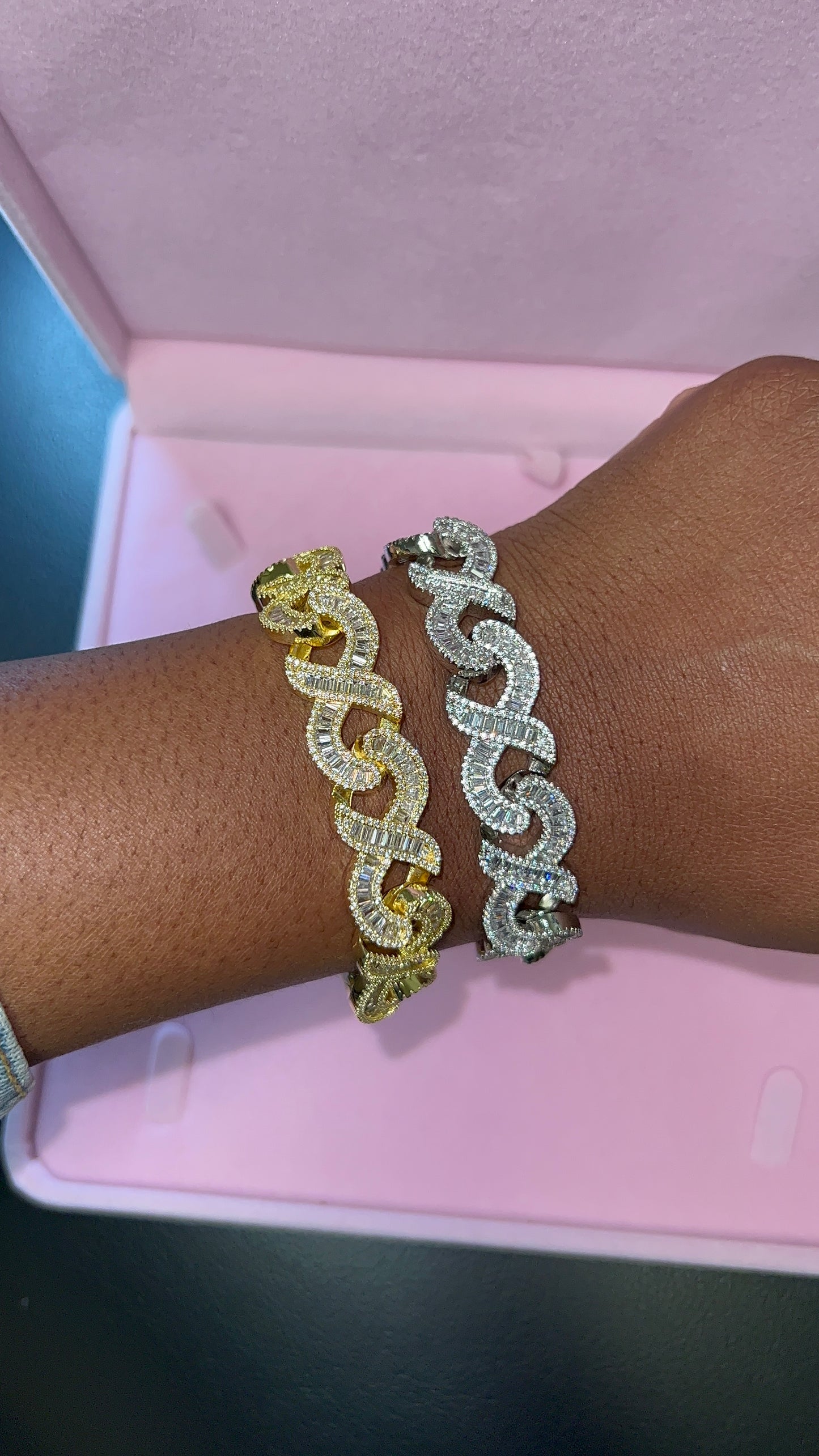 Icy Infinity Link Bracelet