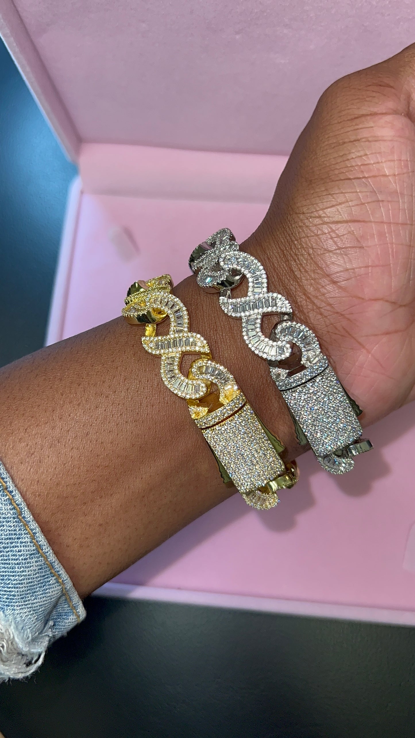 Icy Infinity Link Bracelet