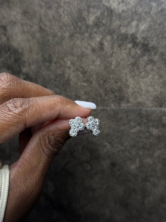 Icy Cross Earrings