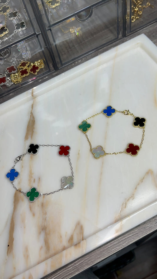 Kylie Clover Bracelet ~ Multicolor