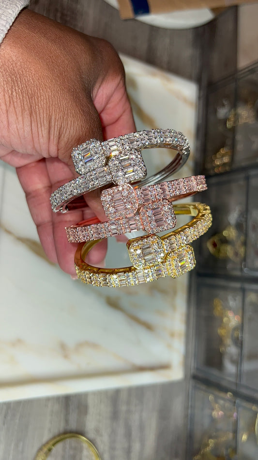 Ice'd Out Baguette Bracelet