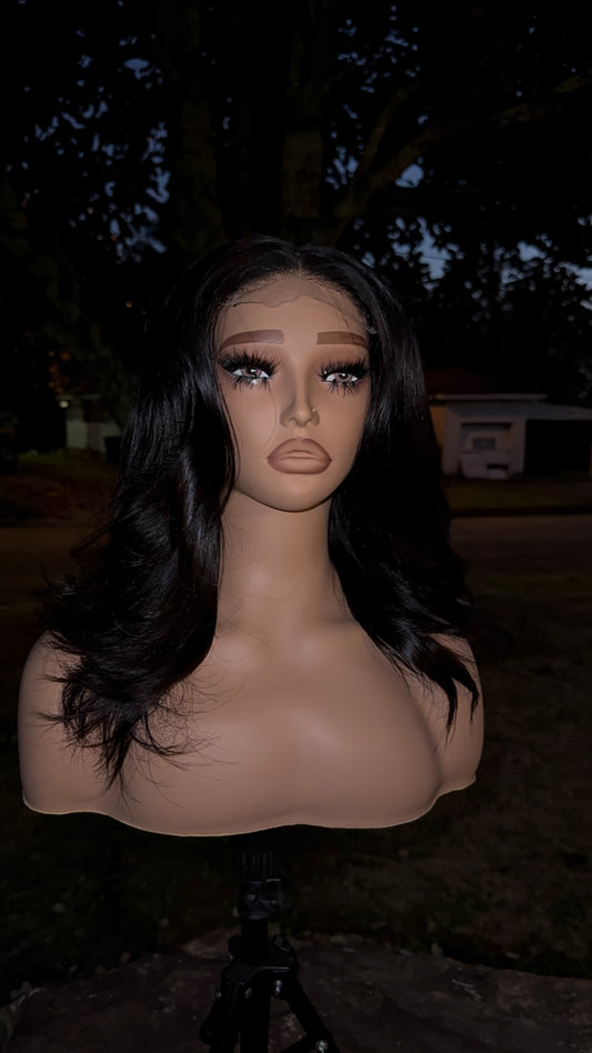 Premium Virgin 12” Straight Unit + HD Closure