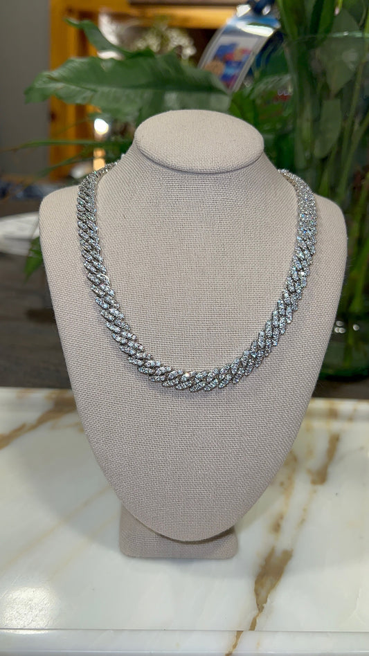 Diamond Cuban Link Necklace (8mm)