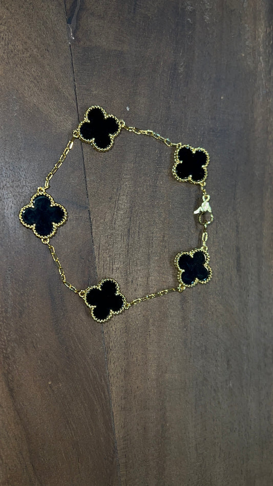 Zuri Clover Bracelet ~ Gold