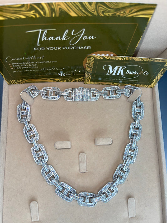 Big Bagg Baguette Cuban Necklace