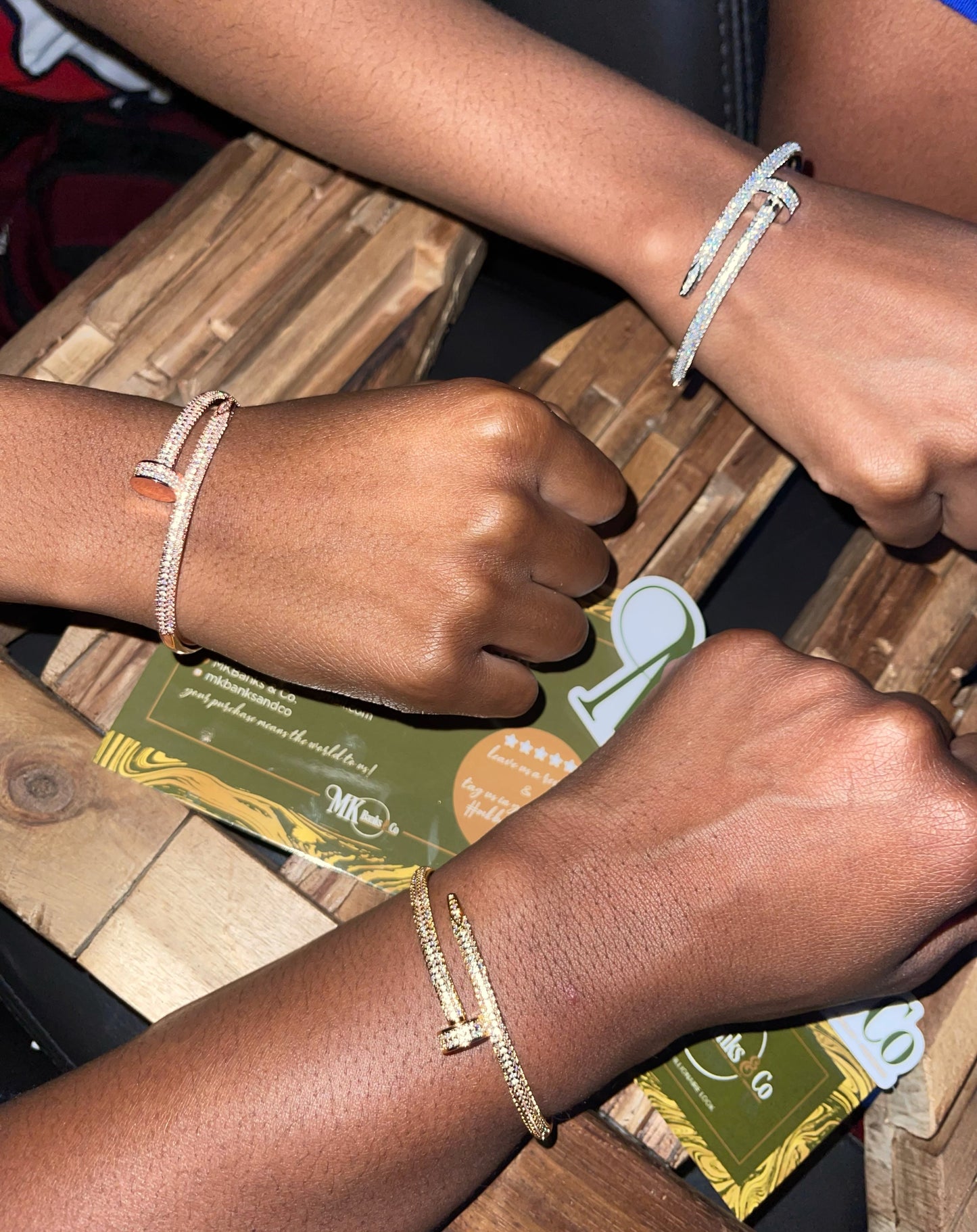 Ice'd Out Nail Bracelet