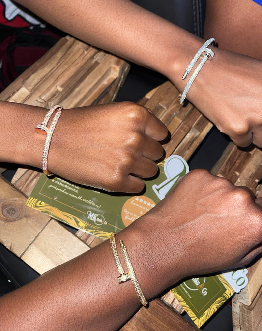 Ice'd Out Nail Bracelet