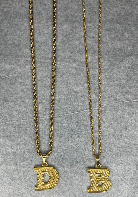 Gold Initial Necklace
