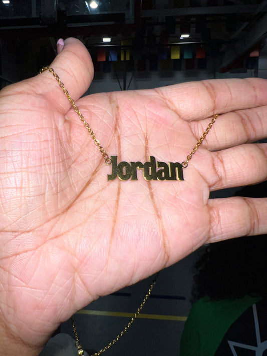 Kid’s Block Letter Nameplate Necklace