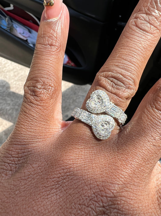 Baguette Heart Ring