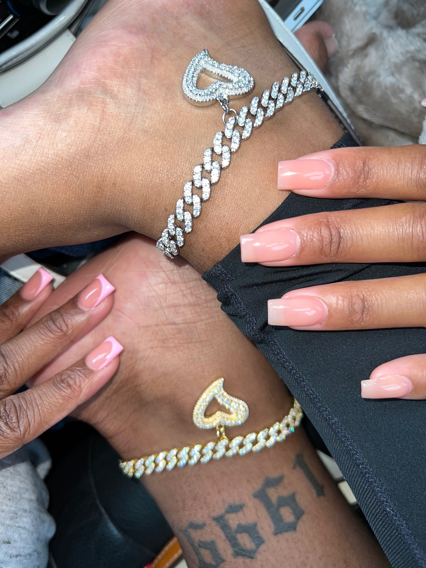 Ice’d Out Tilted Heart Anklet